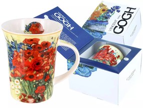 Van Gogh porcelán bögre díszdobozban 350 ml Pipacsok és százszorszépek