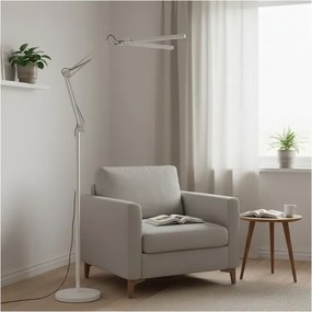 Brilagi - LED dimmelhető flexibilis állólámpa VARIO LED/14W/230V 157 cm fehér