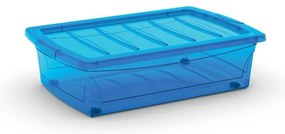 KIS Tárolódoboz SPINNING BOX M 30l, kék