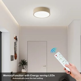 Brilagi - LED dimmelhető POOL LED/18W/230V 3000-6000K 20 cm bézs + távirányító