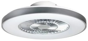 Ventilátoros LED lámpatest , mennyezeti , 40W , CCT , dimmelhető , ezüst/fehér , távirányítóval , Rábalux , DALFON