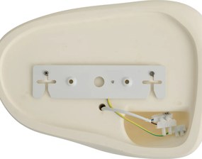 Japandi fali lámpa krémszínű 30 cm - Pietra