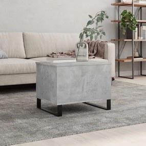 Betonszürke szerelt fa dohányzóasztal 60 x 44,5 x 45 cm