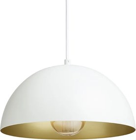 RENDL GLADYS 30 závěsná bílá/zlatá 230V LED E27 15W