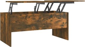 vidaXL füstös tölgy színű szerelt fa dohányzóasztal 102x50,5x46,5 cm