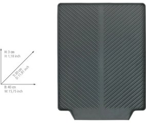 Wenko Linea edénycsepegtető alátét40 x 3 x 30 cm, szürke, S
