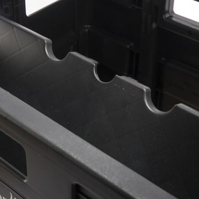 Keeeper Összecsukható bevásárlókocsi Olli 45 l Black, 45 l