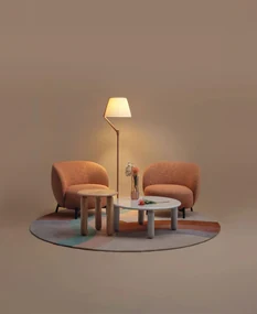 Asztal UNDIQUE MAS h.30 cm, többféle változat - Kartell szín: szürke