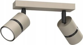 Mennyezeti Lámpa Aurora Black Bézs 2 Spot Állítható Léc Modern