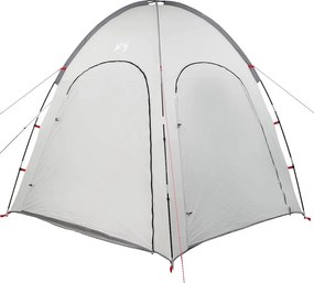 vidaXL Medence sátor Szürke 366 x 305 x 231 cm Poliészter és üvegszál