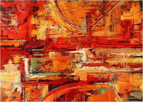 A falfestmény képe (üvegen) (70x50 cm)