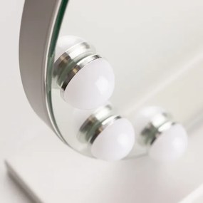 Brilagi - LED állítható smink tükör HOLLYWOOD LED/12W/230V 3000-6500K