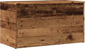 vidaXL antik fa színű szerelt fa tárolóláda 84 x 42 x 46 cm
