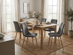 Sötétszürke bársonyszék LAVA GRÁNIT SZÜRKE