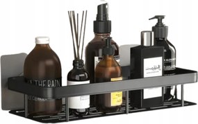 2X Fürdőszobai Akasztós Zuhanypolc A Fürdőszobába Fém Fekete Loft