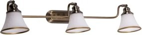 Beltéri karos spotlámpa e14 3x40w bronz/fehér grando