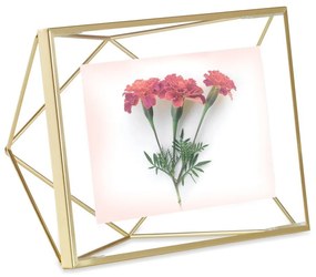 Aranyszínű fém álló-fali képkeret 15x20 cm Prisma – Umbra