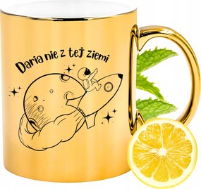 Prémium Arany Csillogó Bögre Ajándék Fényképes Nyomtatott