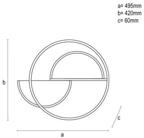 LED Dimmelhető lámpa LED/70W/230V 3000-6500K fehér/fekete + távirányítás