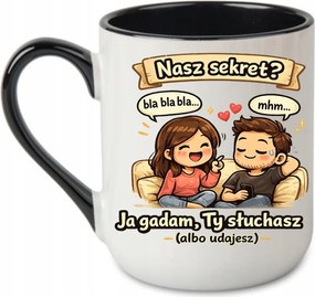 Bögre A mi titkunk Én beszélek, Te hallgatsz, vagy.. Valentin nap Fekete 330 coffee