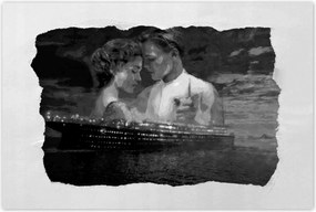 Poszter 60x40 Titanic Fekete-fehér