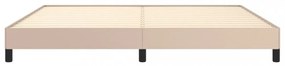 vidaXL cappuccino színű műbőr ágykeret 200x200 cm