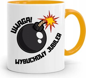 Ékszerésznek Bögre Sárga Robbanékony Ékszer Ajándék fényképes nyomtatással