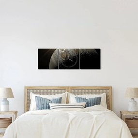 Egy bolygó képe az űrben (órával) (90x30 cm)