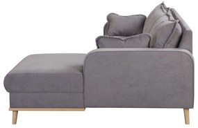 Szürke sarokkanapé (jobb oldali) Beata – Ropez