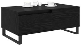 Dohányzóasztal fiókkal Musta tammi Faanyag