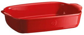 Ultime piros kerámia szögletes sütőtál, 36,5 x 23,5 cm - Emile Henry