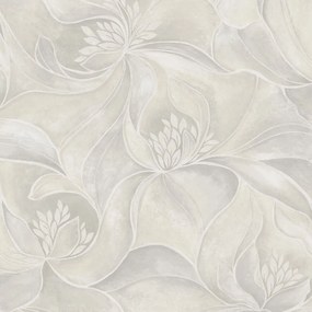Zambaiti Parati Casa Chic Fiori ezüst-szürke virágos texturált vlies tapéta – Z20128