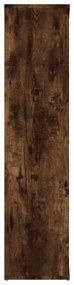 füstös tölgy színű könyvszekrény 50 x 25 x 106 cm