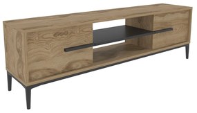 TV szekrény Eslem - Oak, Black