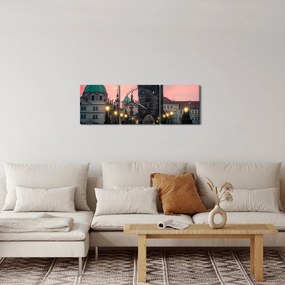 Kép - A Károly hídon (órával) (90x30 cm)