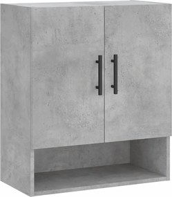 vidaXL betonszürke szerelt fa faliszekrény 60 x 31 x 70 cm