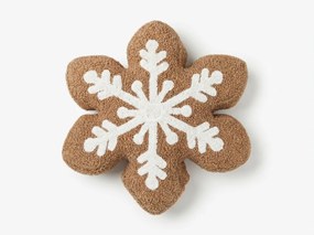 Díszpárna SNOW COOKIE 35x35 cm, barna