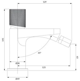 OMNIRES CT8020CR - Bidécsap CONTOUR 14,5 cm fényezett króm
