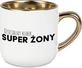 Bögre Nagy Fehér Bögre Szuper Feleség Ajándék Feleség Férj Pár Házasság