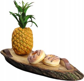 Tálca fogantyúkkal olajozott fa tálca tölgy szelet Tölgy 40-45cm deszka