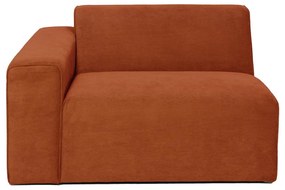 Sting narancssárga kordbársony kanapé modul, bal oldali - Scandic