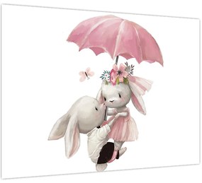 Üveg kép - Akvarell állatka N⁰3 (70x50 cm)