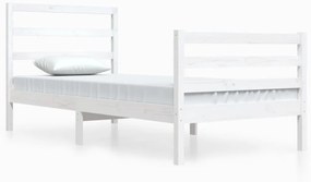 vidaXL fehér tömör fenyőfa ágykeret 90x200 cm