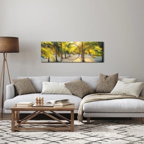 Kép - Nő a pálmafáknál (órával) (90x30 cm)