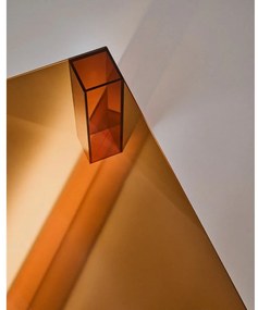 Barna üveg dohányzóasztal 85x85 cm Adularia – Kave Home