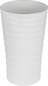 Virágtartó fehér prémium üveg fedél magasság 26 cm