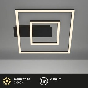 Briloner - LED mennyezeti lámpa FRAME LED/22W/230V 3000K 30x32 cm fekete