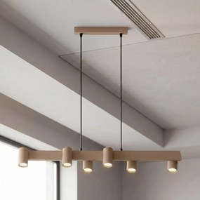 Brilagi - Kábeles csillár SELE 6xGU10/30W/230V bézs