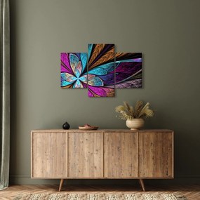 Kép - absztrakció, virág (90x60 cm)