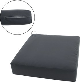Kerti rattan heverő, szürke/természetes, MALORY